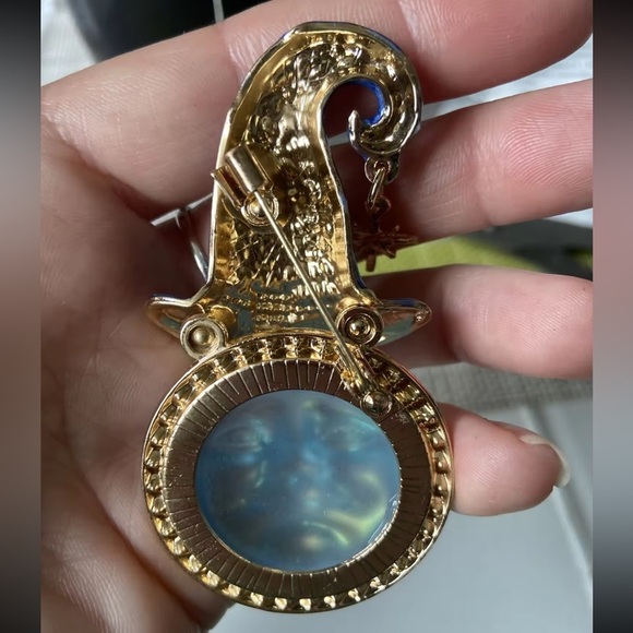 Betsey Johnson Blue Moon Wizard Brooch - Picture 8 of 11